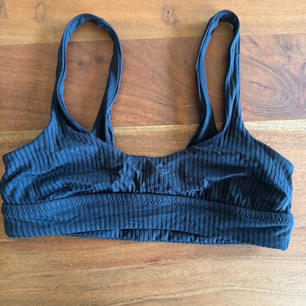 Vitamin A Swim Sienna Tank - Black EcoRib Small